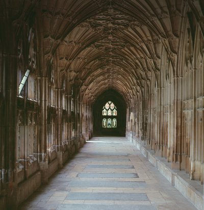 View of the Cloisters, c.1355 by English School